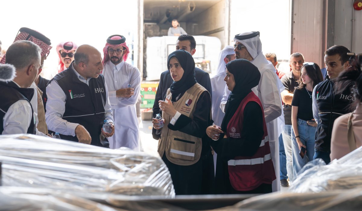 New Shipment of Qatari Aid Arrives in Jordan to Support Brotherly Palestinians in Gaza